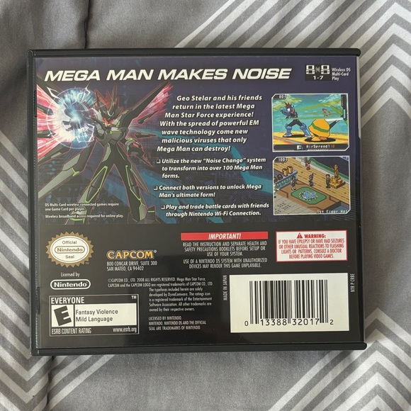 Nintendo DS Mega Man Star Force 3: Black Ace - Blue and Black - Picture 5 of 5